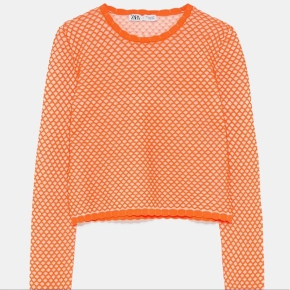 Zara orange cropped